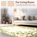 Floral Vine with Cream Blooms Rug
