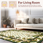 Vintage Floral Lattice Pattern Rug