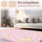 Art Nouveau Swirls and Floral Pattern Rug