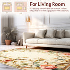 Elegant Floral Vine Scrollwork Rug