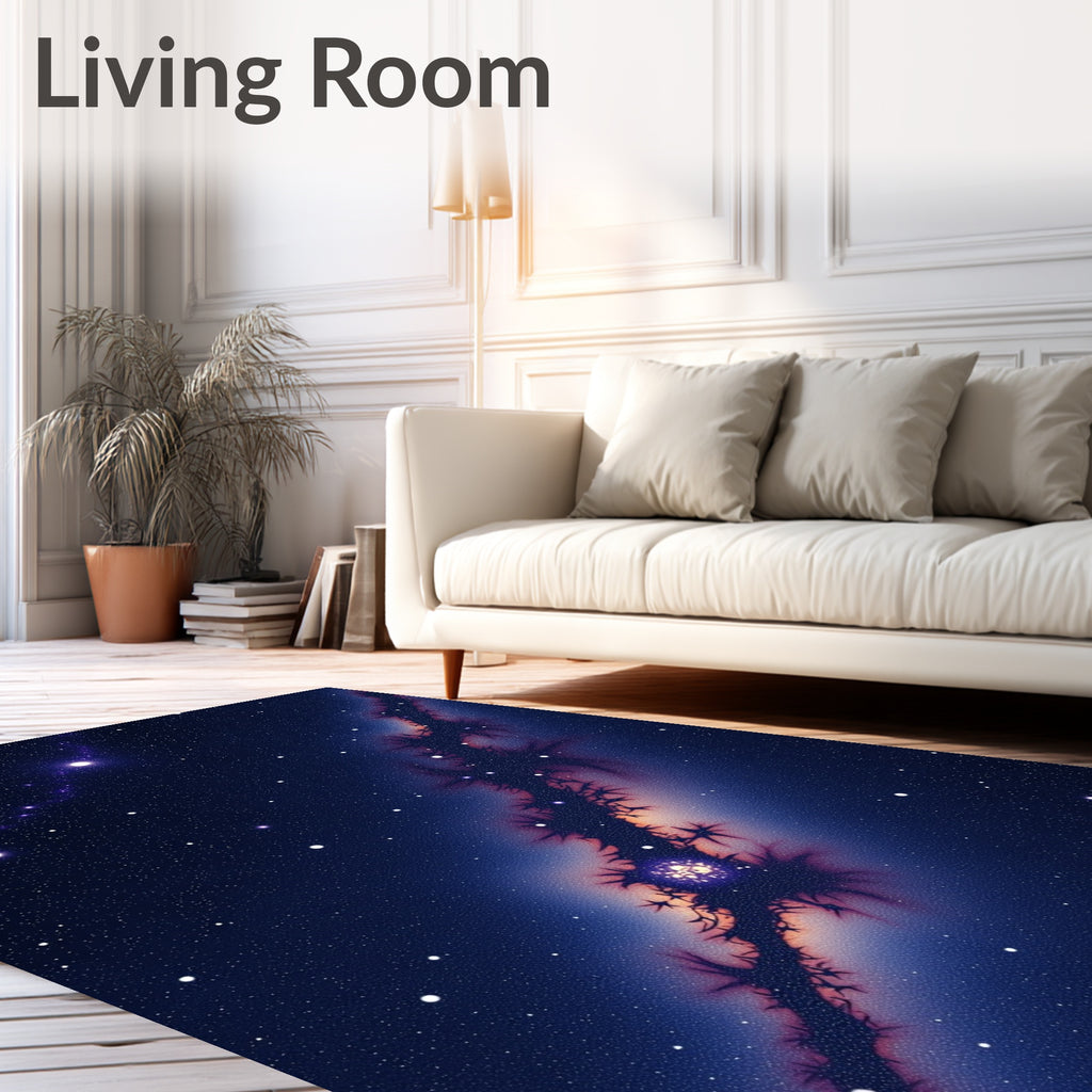 Deep Space Nebula Starry Night Rug