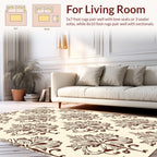Classic Floral Swirls Damask Rug