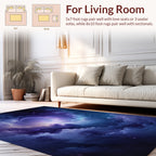 Cosmic Swirl Nebula Pattern Rug