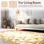 Antique Floral Vine Scrollwork Rug