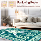 Coastal Turtle Seaweed Patterned Rug