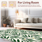Evergreen Leaf Vine Pattern Rug