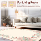Art Nouveau Floral Border Design Rug