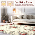 Vintage Floral Swirl Lace Design Rug