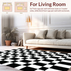 Classic Checkerboard Pattern Rug