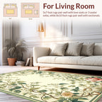 Vintage Floral Vine Pattern Rug