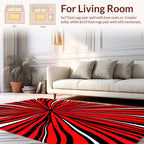 Radiating Lines Bold Pattern Rug