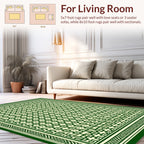 Geometric Maze Pattern Decorative Rug