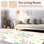 Abstract Colorful Confetti Celebration Rug