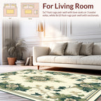 Ornate Floral Scrollwork Pattern Rug