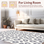 Grey Agate Inspired All Over Pattern Rug