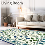 Intricate Floral Nature Motifs Rug