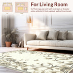 Vintage Floral Vine With 2 Butterflies Rug