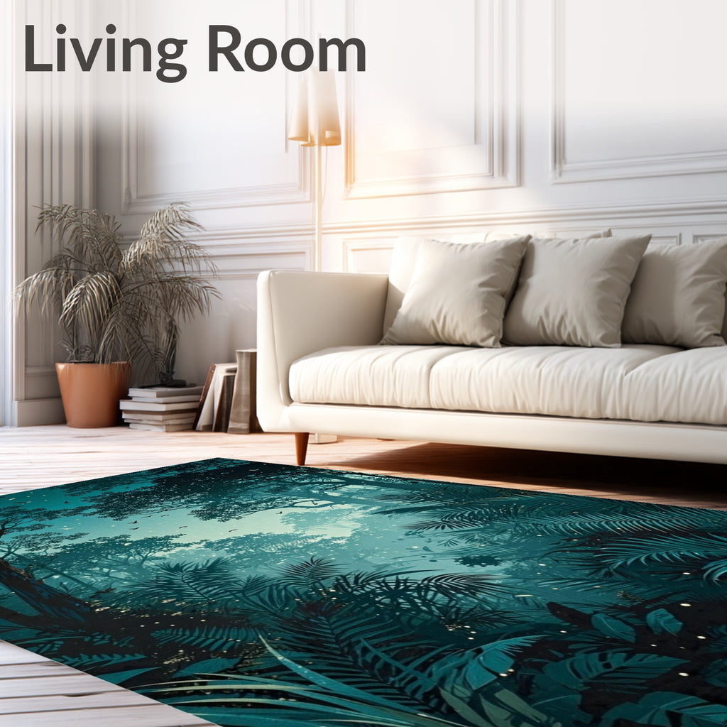 Mystical Jungle Canopy Design Rug