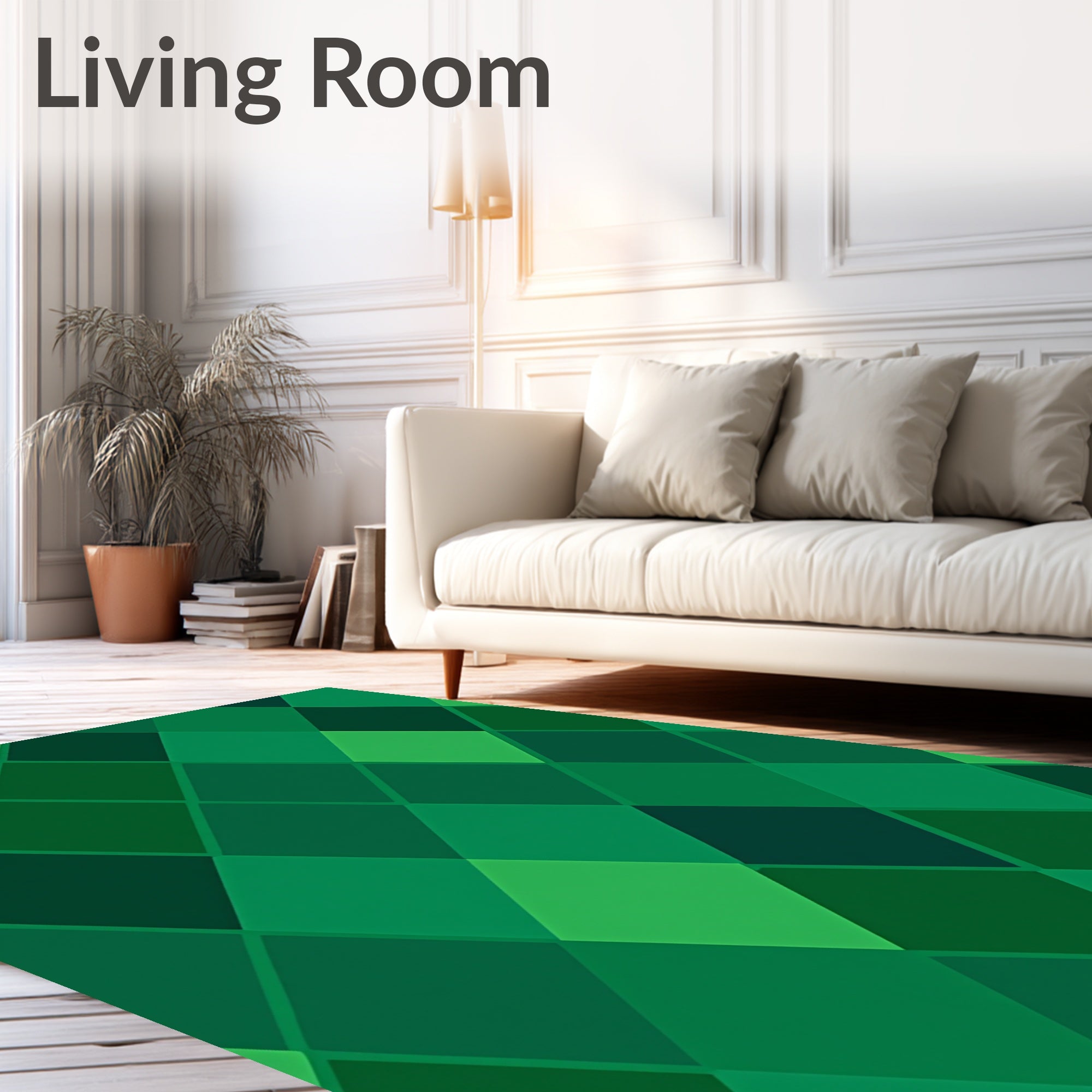 Emerald Forest Diamond Array Rug