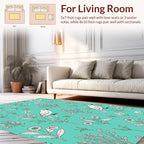 Birds and Botanical Floral Pattern Rug