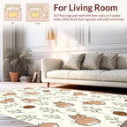 Cute Cats and Acorn Print Rug