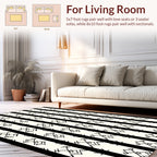 Abstract Geometric Tribal Stripes Rug
