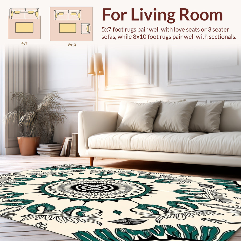 Mandala Floral Design Rug