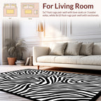 Wild Zebra Stripe Pattern Rug