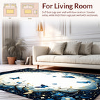 Midnight Garden Butterfly Stars Rug