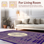 Art Deco Geometric Sun Pattern Rug