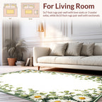 Daisy Vine Floral Pattern Rug