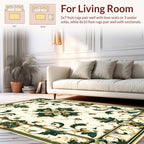Elegant Floral Vine Motif Rug