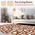 Organic Winding Line Pattern Rug