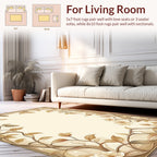 Art Nouveau Floral Vine Border Rug