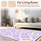 Pastel Leopard Spot Pattern Rug
