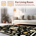 Elegant Floral Vines Pattern Design Rug