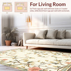 Delicate Floral Vine Pattern Rug