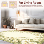 Floral Vine Border Design Rug