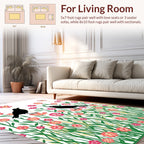 Birds and Flowers Garden Pattern Rug