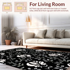 Ornate Floral Vine Pattern Rug