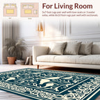 Classic Bird Floral Motif Rug
