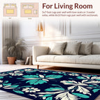 Art Nouveau Floral Symmetry Rug