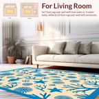 Ocean Life Coral Starfish Pattern Rug