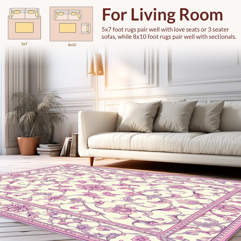 Elegant Floral With A Soft Hue Rug