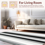 Fading Black White Vertical Stripe Rug