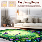 Enchanted Forest Butterfly Meadow Rug