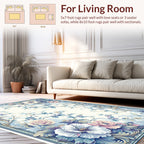 Pastel Floral Vine Accent Rug