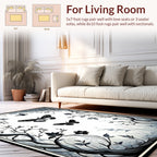 Enchanted Forest Butterfly and Tree Design Rug