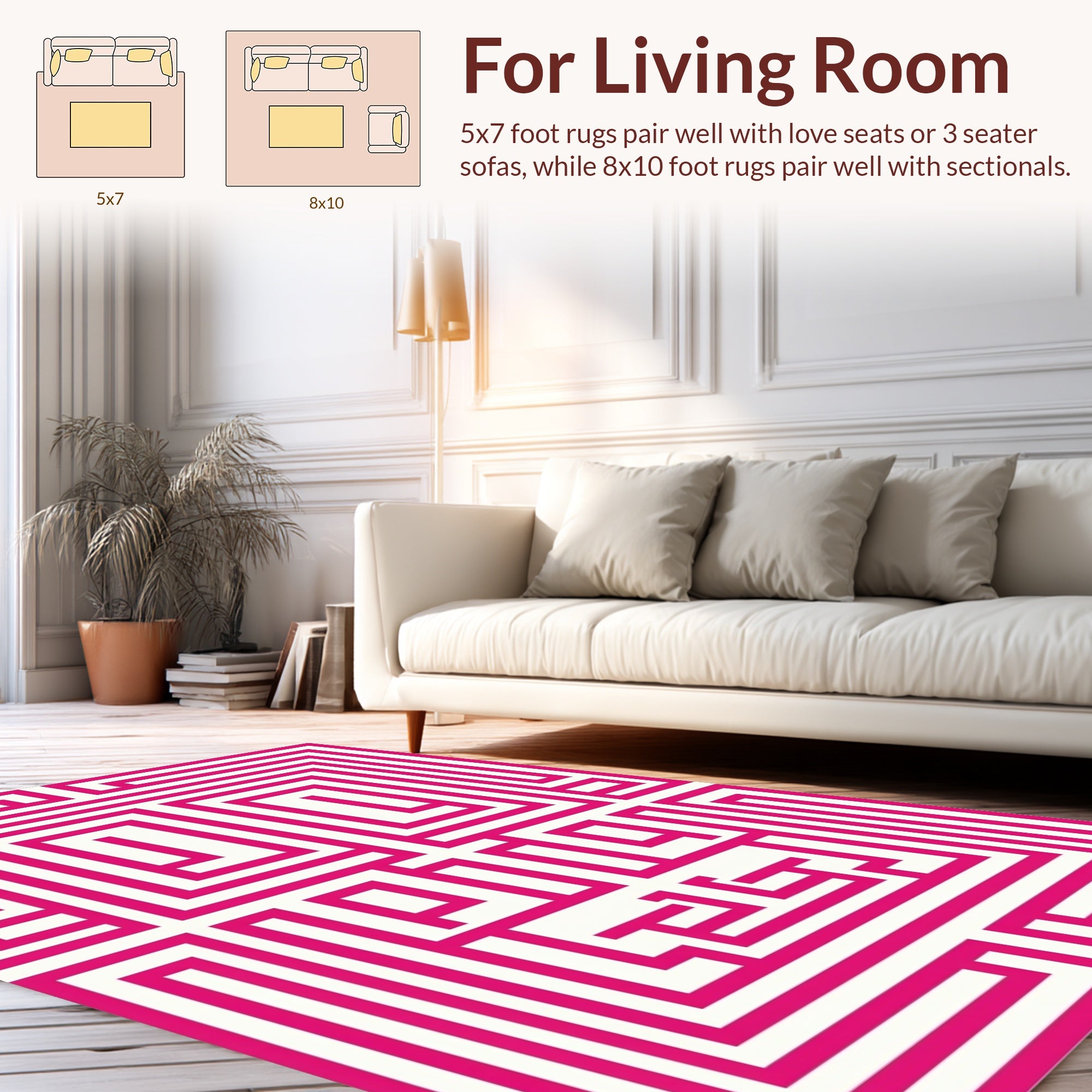 Modern Geometric Lines Rug