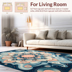 Intricate Mandala Floral Swirls Design Rug